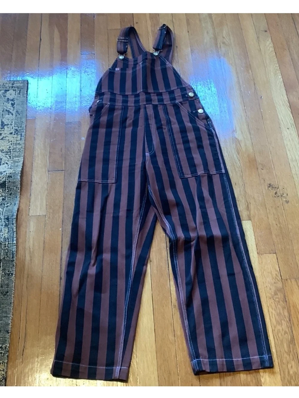 Big Bud Press Iconic Brown and Black Stripe Overall π»π€π»π€π» - Picture 1 of 7